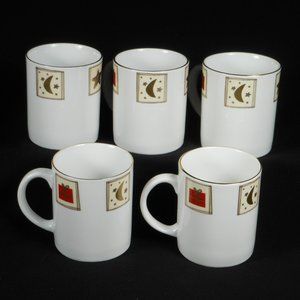 5 beautiful coffee mugs. Monno Bangladash Porcelain for danica